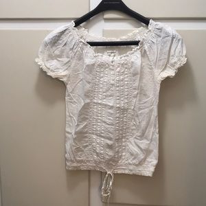 Juniors Eyelet Top